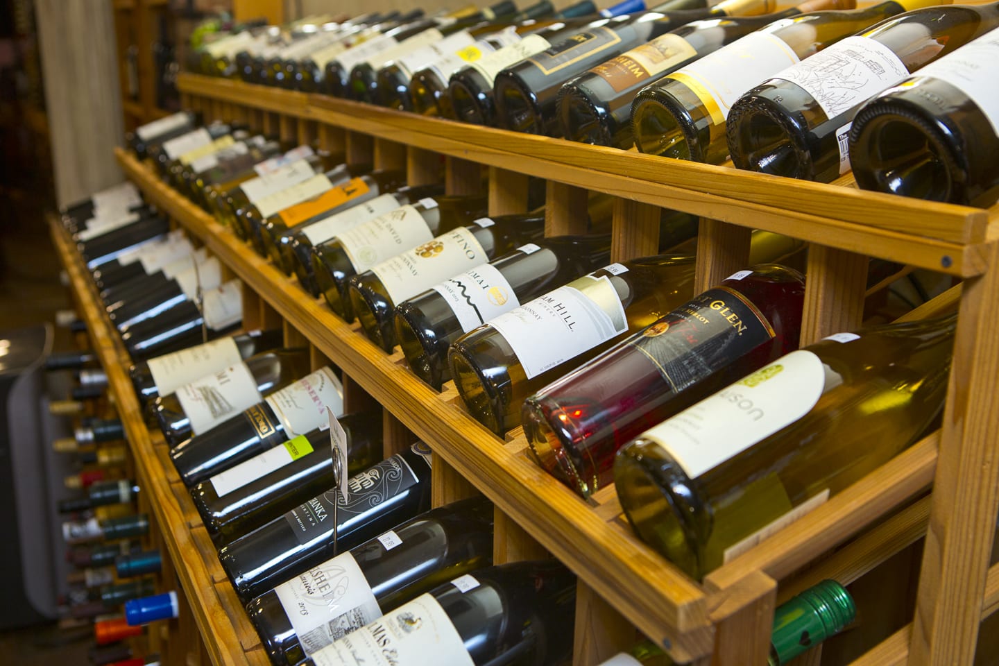 Wine Rack at The Classic Wineseller Waynesville