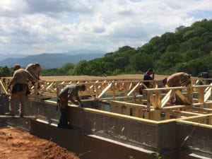 Mountain home construction