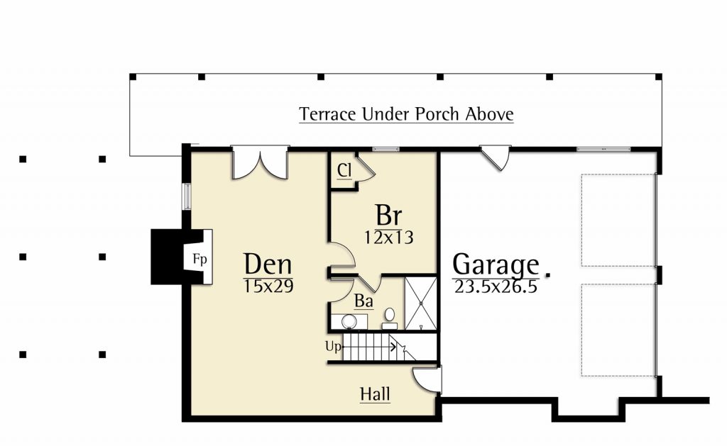 Bucktail Lower Level Floorplan Bucktail Floorplan - Lower Level