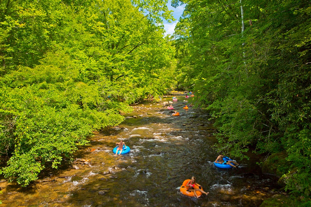 Tubing near Bryson City, NC