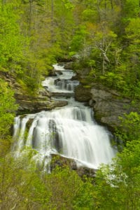 Cullasaja Waterfall in the Spring