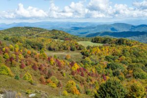 View of Max Patch Pasture Land in Pisgah National Forest